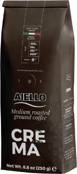 Aiello Caffè CREMA 80% Arabica gemahlen Aiello Caffè CREMA 80% Arabica gemahlen