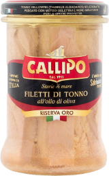 Filetti di Tonno Riserva Oro Olio Oliva Filetti di Tonno Riserva Oro Olio Oliva