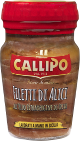 Filetti di Alici in Olio Extraver. Oliva