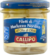 Filetti di Merluzzo in Olio di Oliva Filetti di Merluzzo in Olio di Oliva