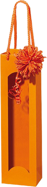 Papiertüte Akzente Orange mit Fenster Papiertüte Akzente Orange mit Fenster