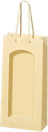 2er Papiertüte Crema mit Fenster 2er Papiertüte Crema mit Fenster