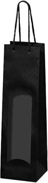 1er Papiertüte Magnum Sekt Schwarz 1er Papiertüte Magnum Sekt Schwarz