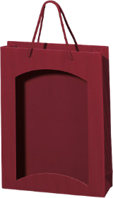 3er Papiertüte Offene Welle Bordeaux 3er Papiertüte Offene Welle Bordeaux