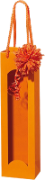 Papiertüte Akzente Orange mit Fenster